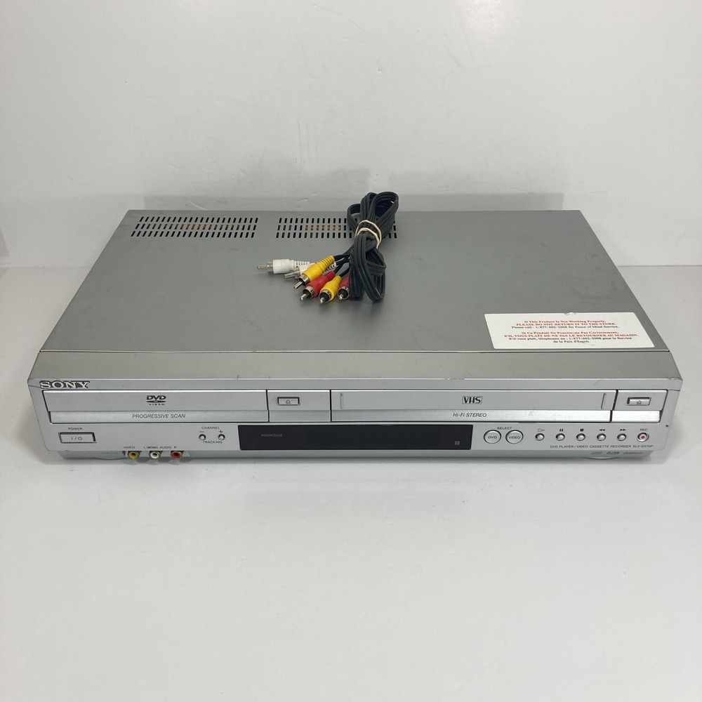 Sony SLV-D370P VCR DVD Combo Player VHS Recorder Tested NO REMOTE - READ